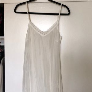 Johnny was white slip dress